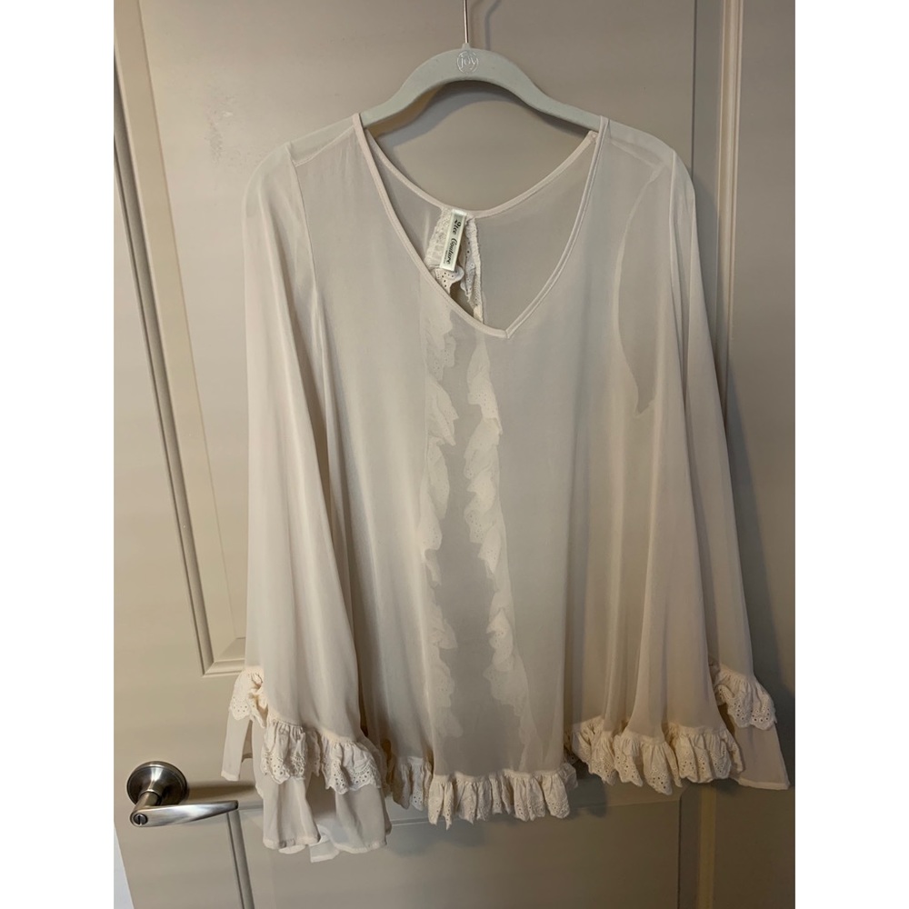 Sheer Boho Long Sleeve Top